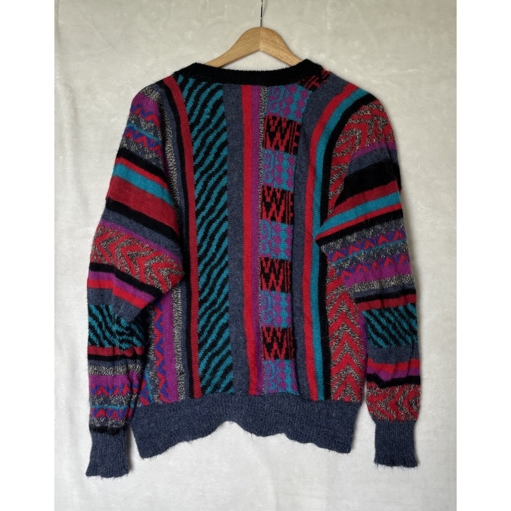 The Peruvian Connection 100% Alpaca Cardigan Sweater Women's M Handmade Bolivia - Picture 3 of 7
